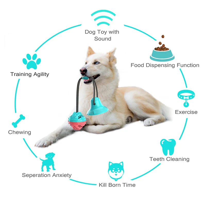 Suction Cup Rope Dog Toy/Treat Feeder 🦴 (For Large Dogs) - Image 3
