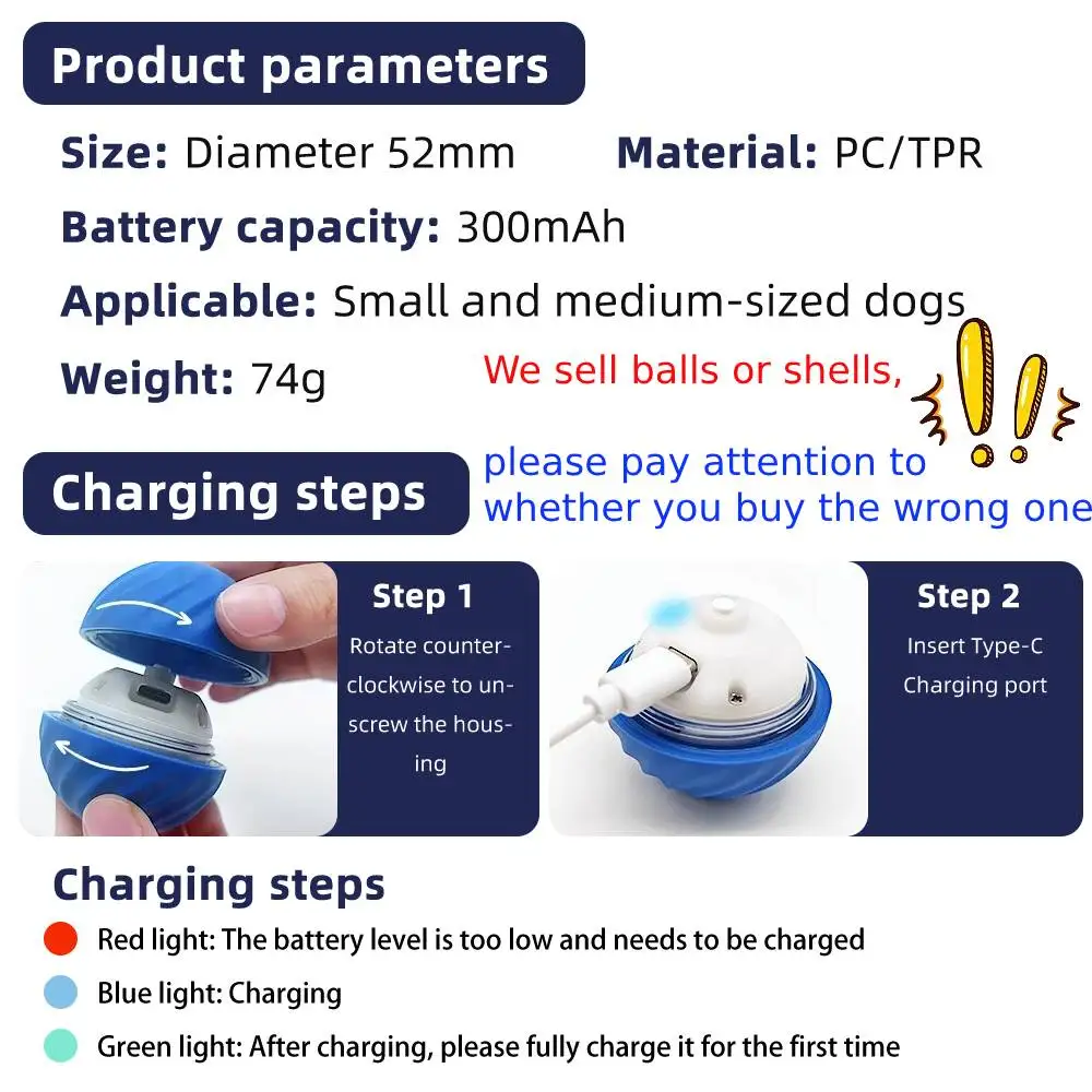 Automatic Smart Moving Ball 🎾 (Dog Toy) - Image 6